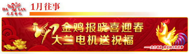 【1月往事】2017金鸡报晓 大兰电机送祝福